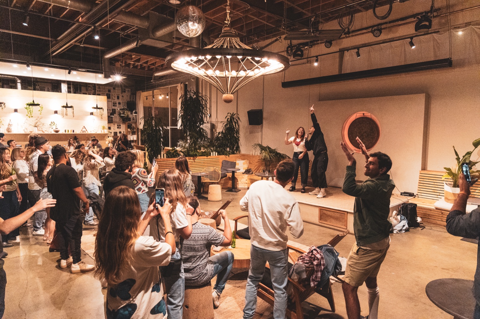 Energy Steve activating a crowd at a MUD/WTR brand event